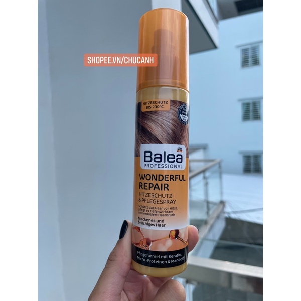 Xịt dưỡng - bảo vệ tóc Balea Wonderful Repair 🇩🇪 -150ml ✨