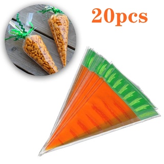 Set 20 Túi Đựng Kẹo Hình Củ Cà Rốt / Thỏ Dễ Thương