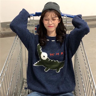 [ORDER] Áo len đôi hình cá sấu freesize nam nữ