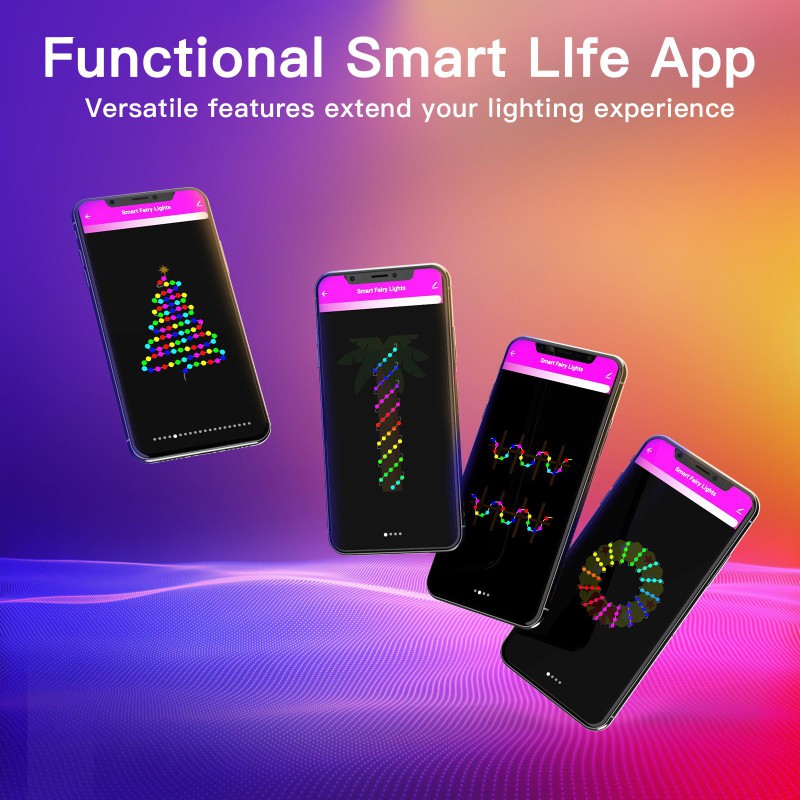 LED BI CẦU  FULL MÀU ARGB WS2812B NHÁY THEO NHẠC ĐIỀU KHIỂN QUA APP VÀ REMOTE 24 PHÍM DÂY PVC