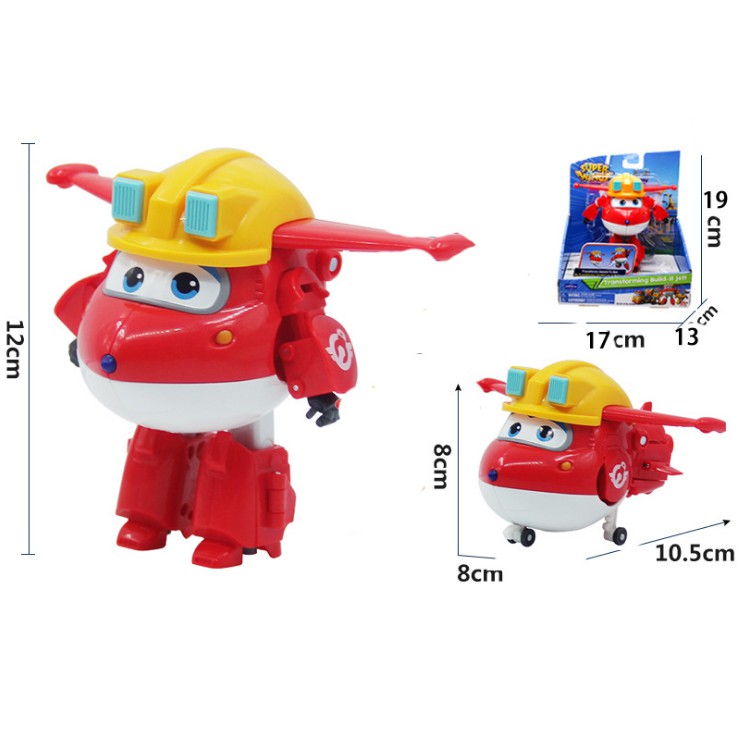 Super wings Đội bay siêu đẳng Mô hình máy bay Jett Team Xây Dựng mô hình Mẫu mới