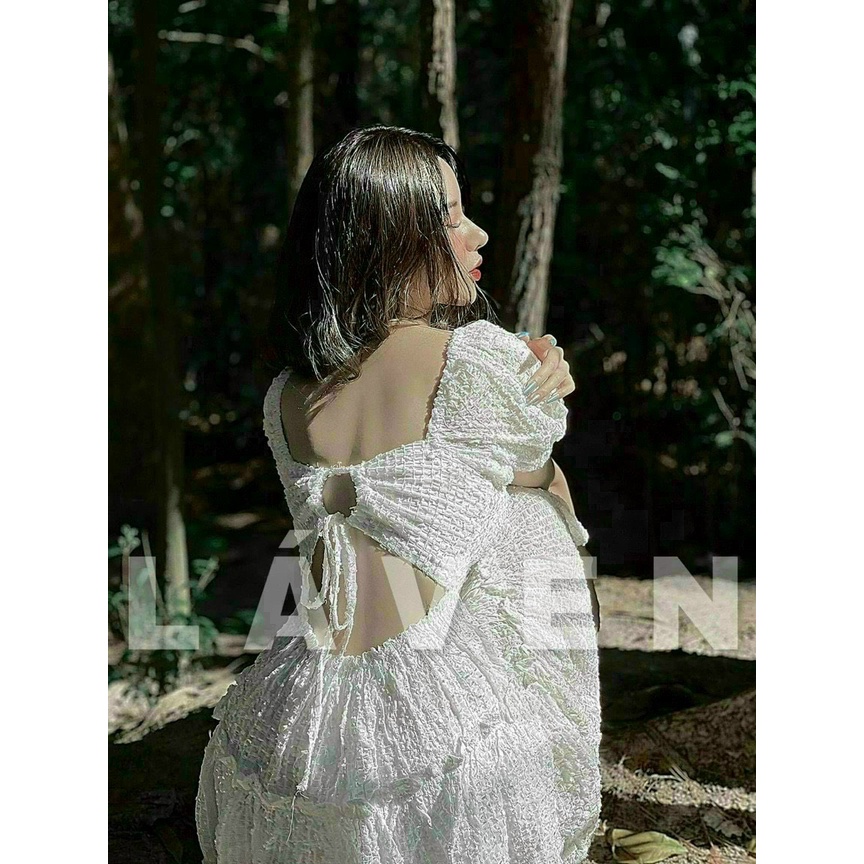 Đầm Hở Lưng Có Mút Ngực,đầm Xòe Dự Tiệc Tay Phồng Hot Hit Siêu Dễ Thương Thời Trang Nữ Minh Phúc