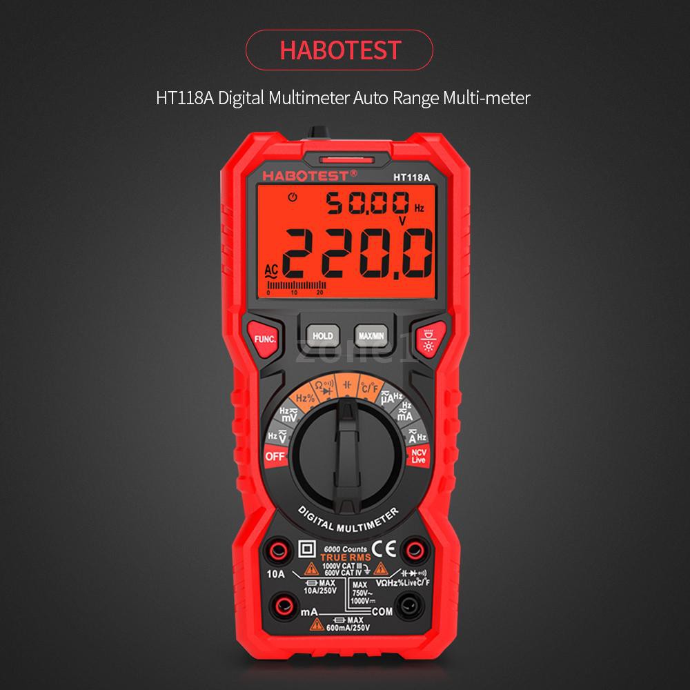 Điện kế đa năng HABOTEST HT118A thiết kế tiện lợi dễ sử dụng