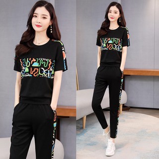 [Cao cấp] Bộ đồ thể thao nữ họa tiết TT01 [HÀNG XUẤT NHẬT-HÀN QUỐC]