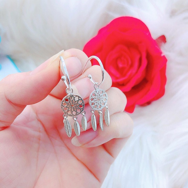 Bông tai nữ treo chuẩn bạc ta