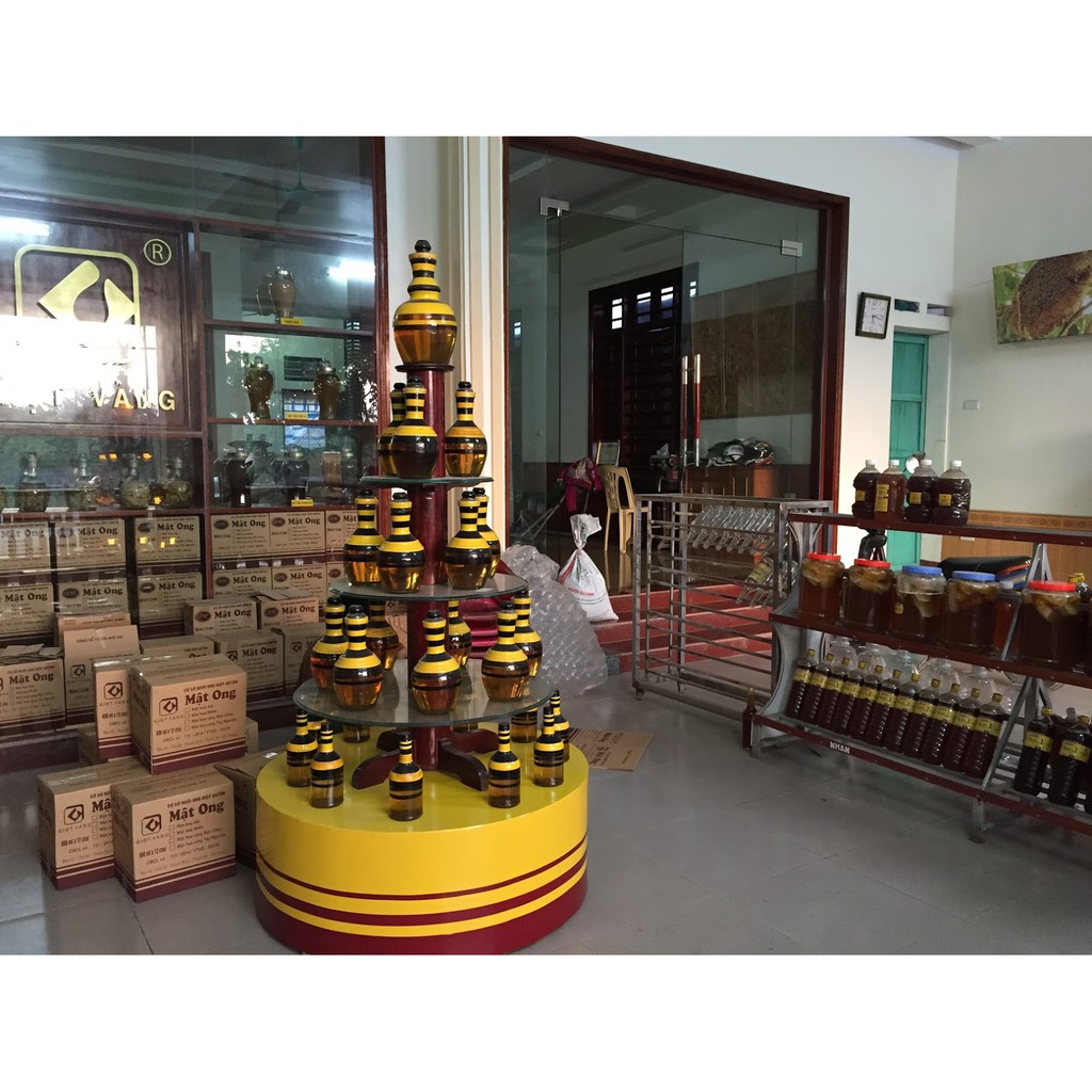 Mật ong vải thiều Thanh Hà 300ml - thương hiệu Giọt Vàng - có chứng nhận chất lượng - Matab Shop