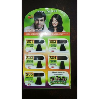 DẦU GỘI NHUỘM TÓC THẢO DƯỢC SUPER NOVA
