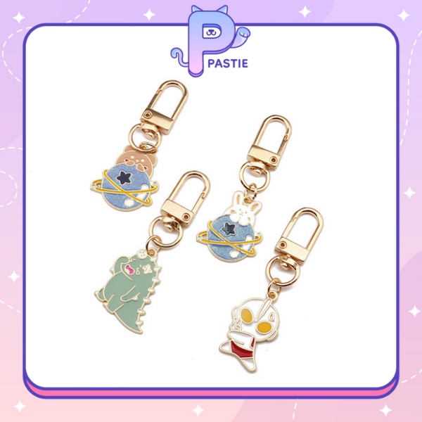 Móc treo airpod/chìa khoá/ keyring, sử dụng trang trí cho túi xách hình nhân vật hoạt hình
