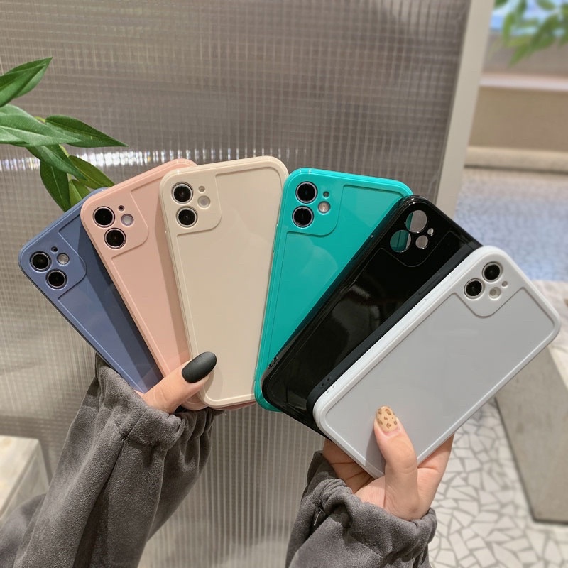 Ốp lưng iphone trơn bóng màu trắng, màu kem nhạt  6/6plus/7/7plus/8/8plus/x/xr/xs/11/12/13/pro/max/plus/promax