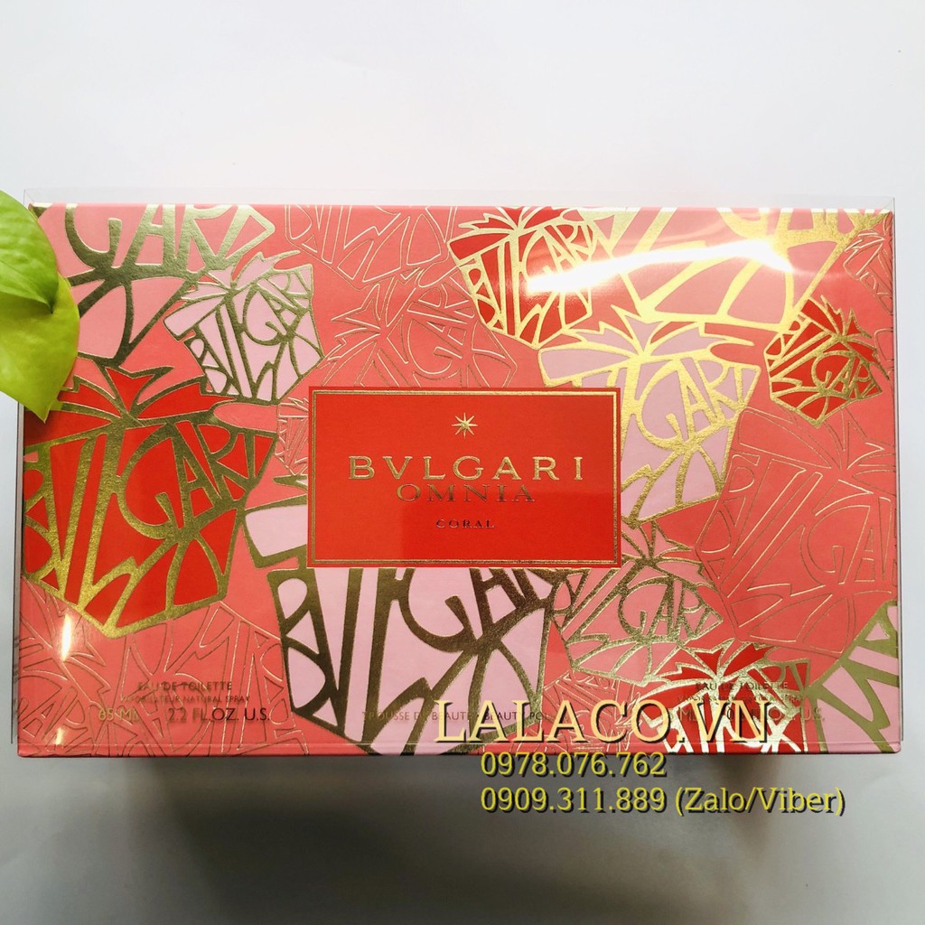Bộ Nước Hoa Nữ -  Gift set Bvlgari Omnia Coral | Thế Giới Skin Care