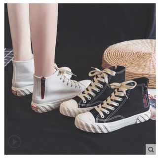 Giày ulzzang cao cổ nữ phong cách Hàn Quốc