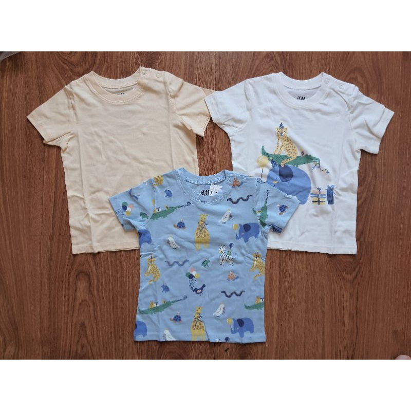 Set 3 áo thun HM auth bé trai