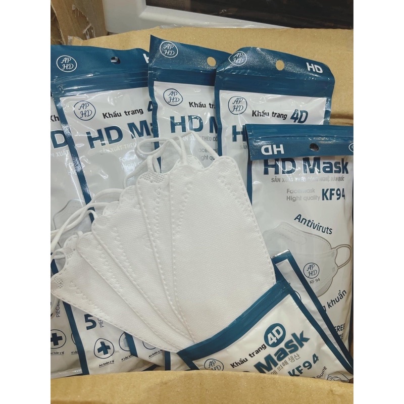 Combo 10 cái khẩu trang 4D không van