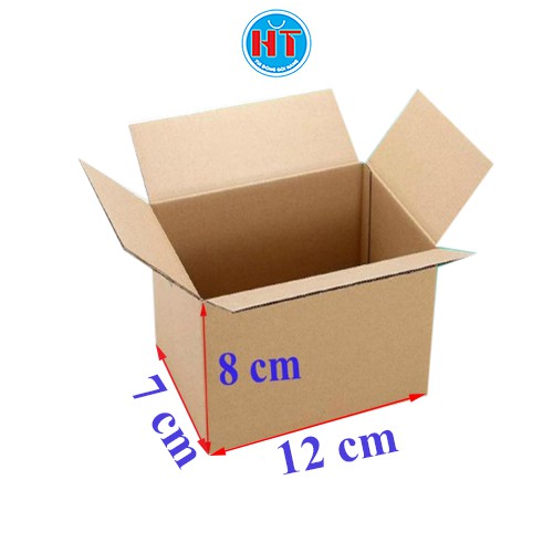 Hộp carton đóng hàng giá rẻ 12x7x8 cm