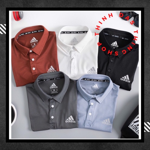 Áo Thun Có Cổ Polo Adidas Hạt Gạo Nam Tính Cao Cấp Đủ Size Nhiều Màu