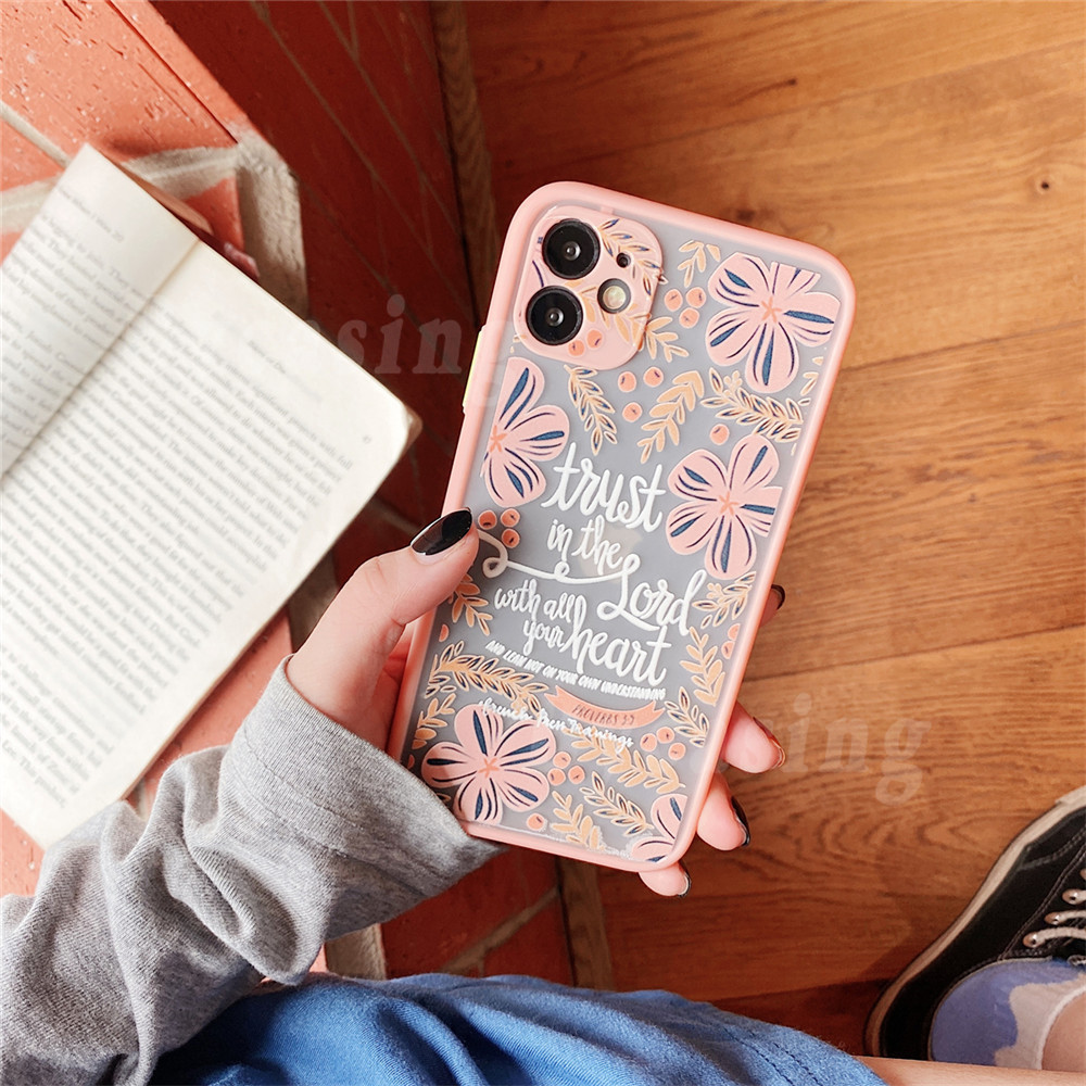 Fashion Casing Realme C25 Realme 8 Pro 5i 6i Realme7 Pro Realme C15 C17 C12 C11 C3 C2 XT Reno 5 Reno4 Reno3 Reno2F Floral Fresh Flower Shockproof Slicone Frame Hard Phone Case IYA