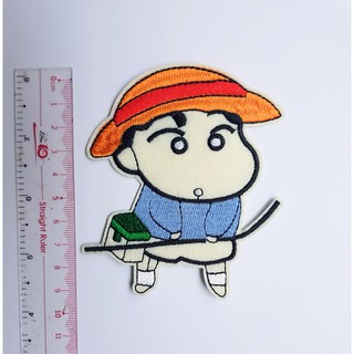 Sticker vải, patch ủi cu Shin 407