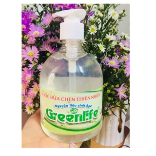 Nước rửa chén hữu cơ thiên nhiên Greenlife hcm 500ml