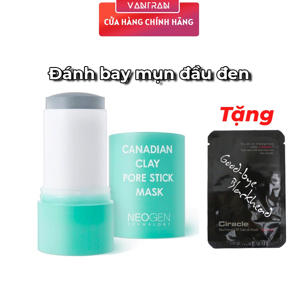 Thanh Lăn Neogen Dermalogy CANADIAN CLAY PORE STICK Giảm Mụn Đầu Đen 28g