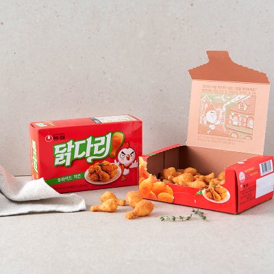 [Hàng Mới] Snack Đùi Gà Nongshim Hàn Quốc 66g. Siêu Ngon.  [농심] 닭다리 후라이드치킨맛 66G