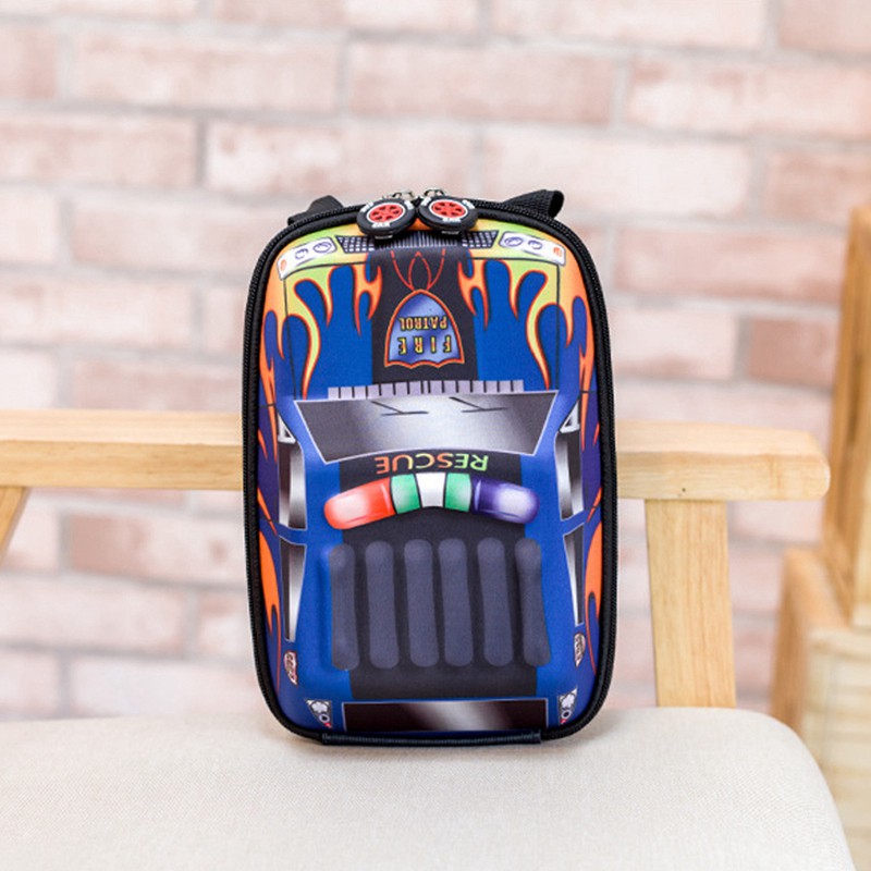 Ba lô đi học hình xe hơi 3D cho bé trai