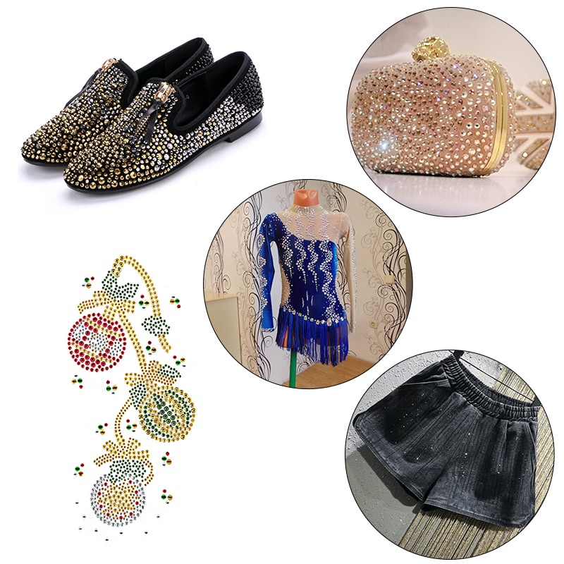 Đá Pha Lê AB SS6-SS30 Dùng Trang Trí Quần Áo DIY