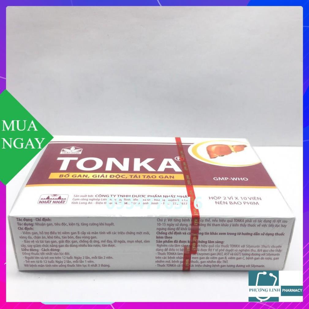 TONKA BỔ GAN TÁI TẠO GAN hộp 2 vỉ x 10 viên