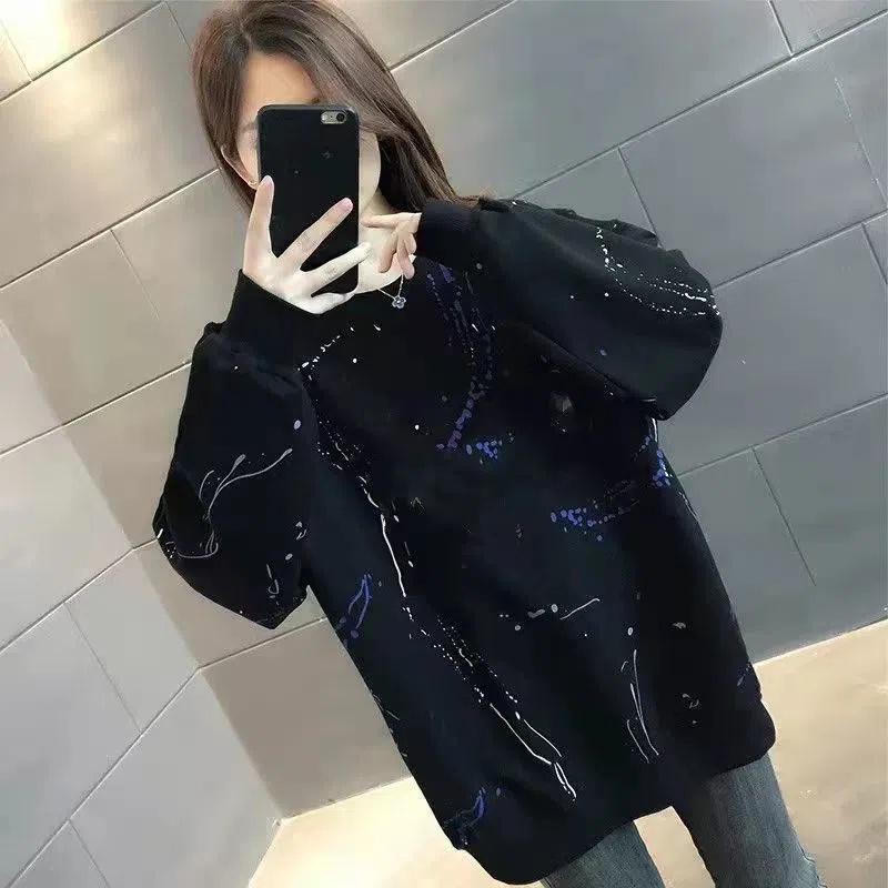 Áo Thun DàI Tay Cổ TròN Oversized C9593 Cho Nữ [40-150KG]