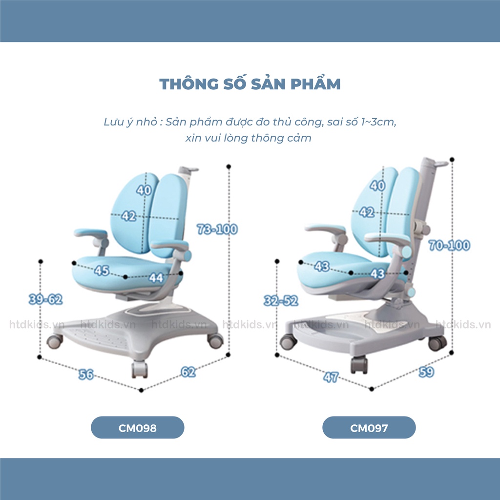 Ghế học sinh thông minh có thể điều chỉnh độ cao khóa bánh xe trọng lực