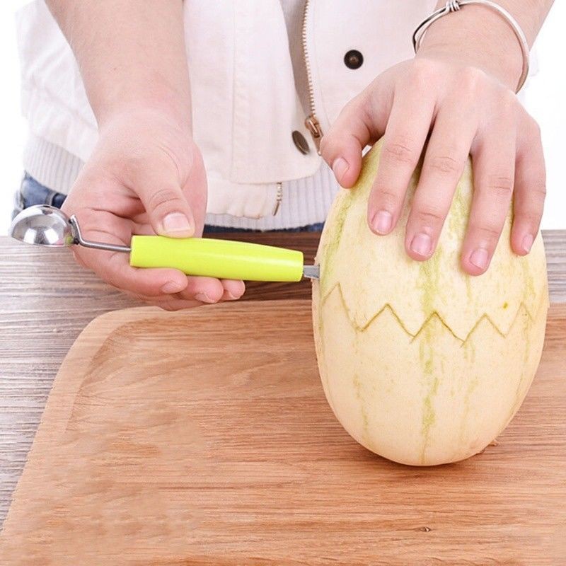 Muỗng Múc Trái Cây Hai Đầu Bằng Thép Không Gỉ