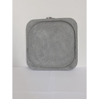 Đá nướng nham thạch vuông lõm 25cm 3cm