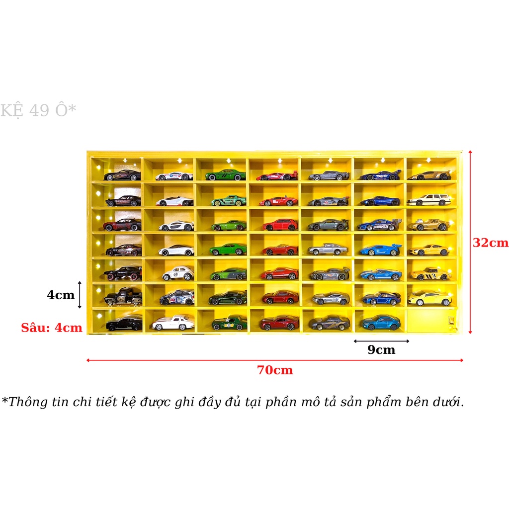 Kệ 49 Ô Trưng Xe Mô Hình 1:64 🏎🏎🏎