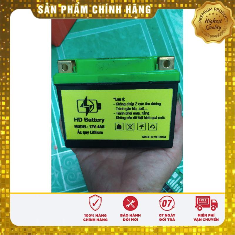 Bình ắc quy Lithium 12V cho xe máy