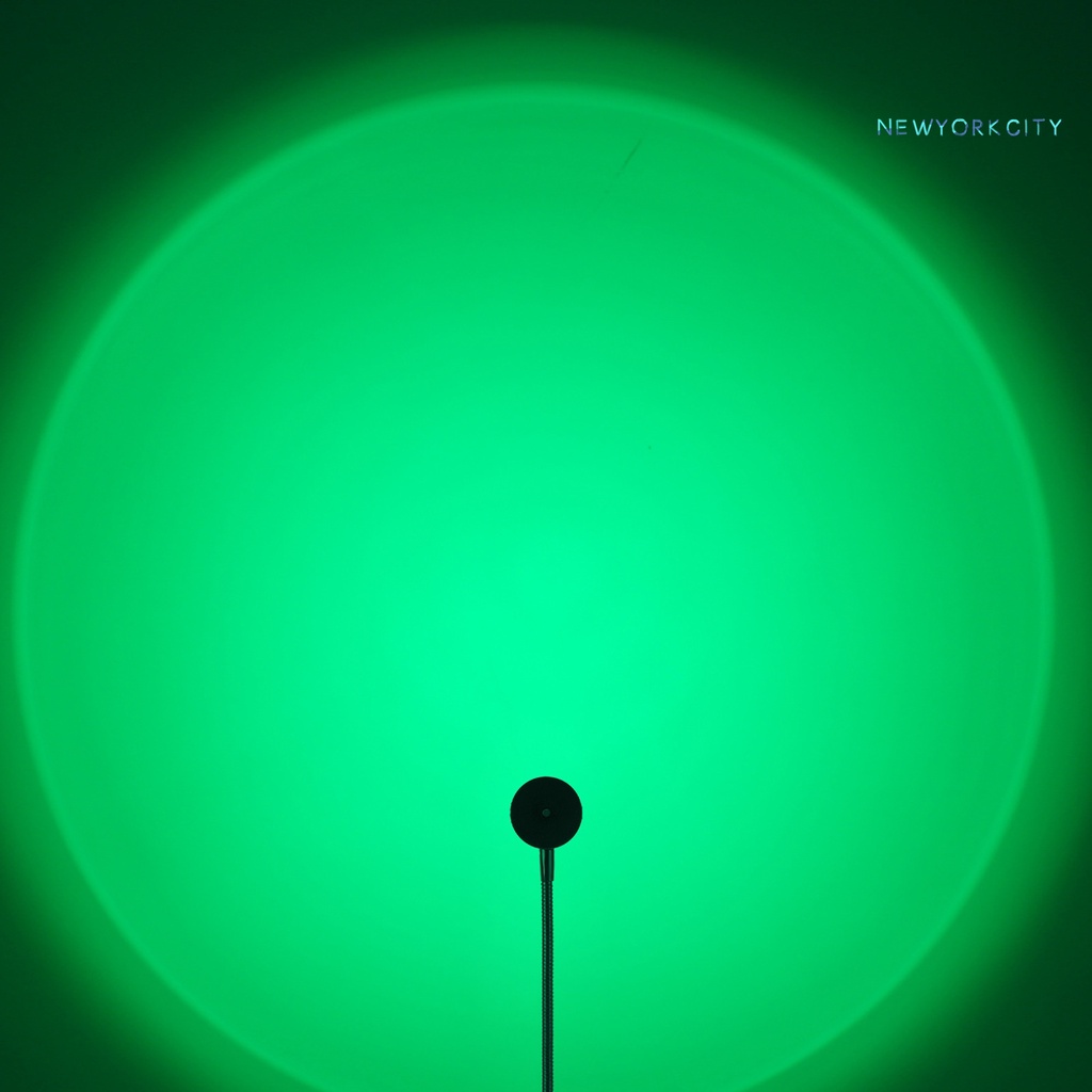 Bộ Đèn Chiếu Màu Cầu Vồng RGB Sạc Cổng USB Điều Khiển Từ Xa