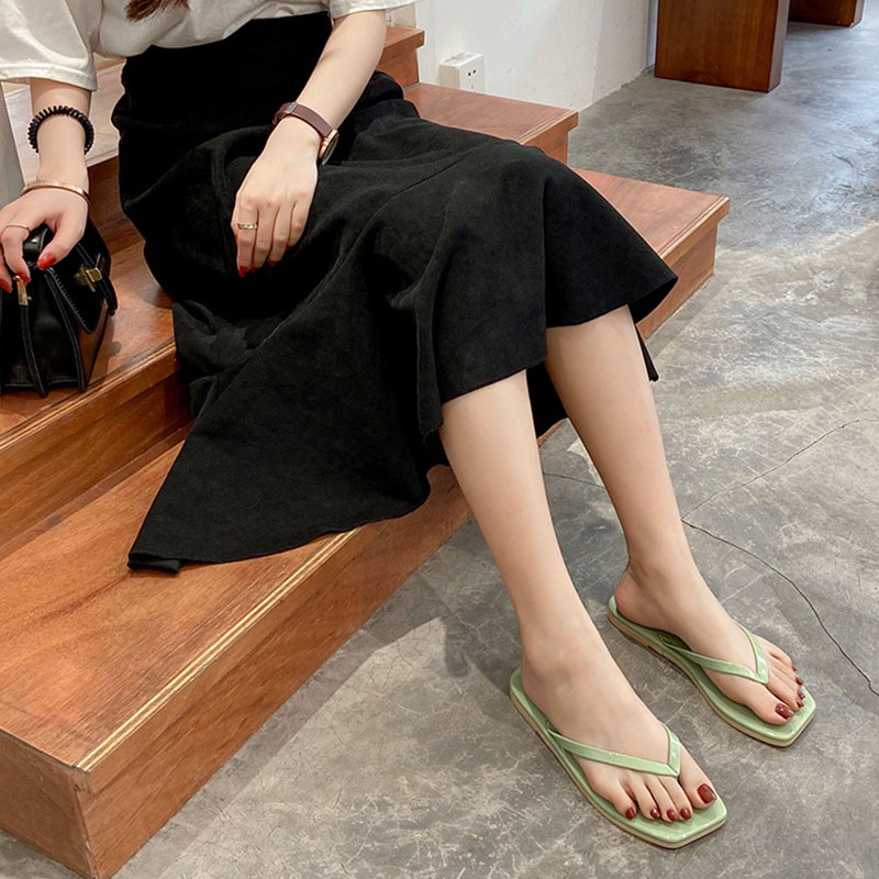 Big Size 36-41 Dép kẹp ngón XIELUAIZTA đi biển đế bằng thoải mái dành cho nữ