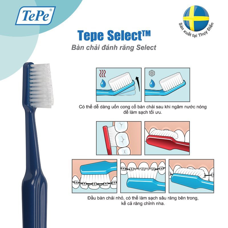 Bàn chải đánh răng cho người lớn Tepe Select