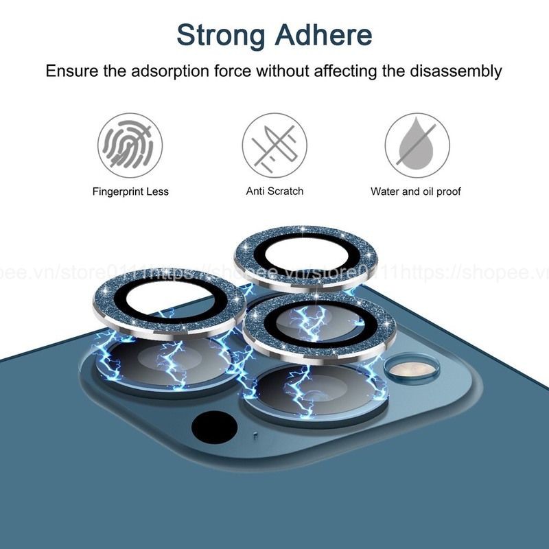 [ CÓ IPHONE 12 ] Viền bảo vệ camera iphone kiêm kính cường lực camera iphone 11/11promax /iphone 12/ iphone 12promax | BigBuy360 - bigbuy360.vn