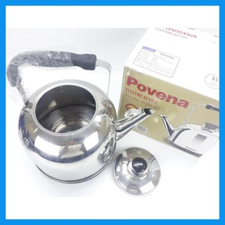 Ấm đế liền,ấm đun nước Povena PVN-50 nước sôi nhanh,bảo hành 12 tháng