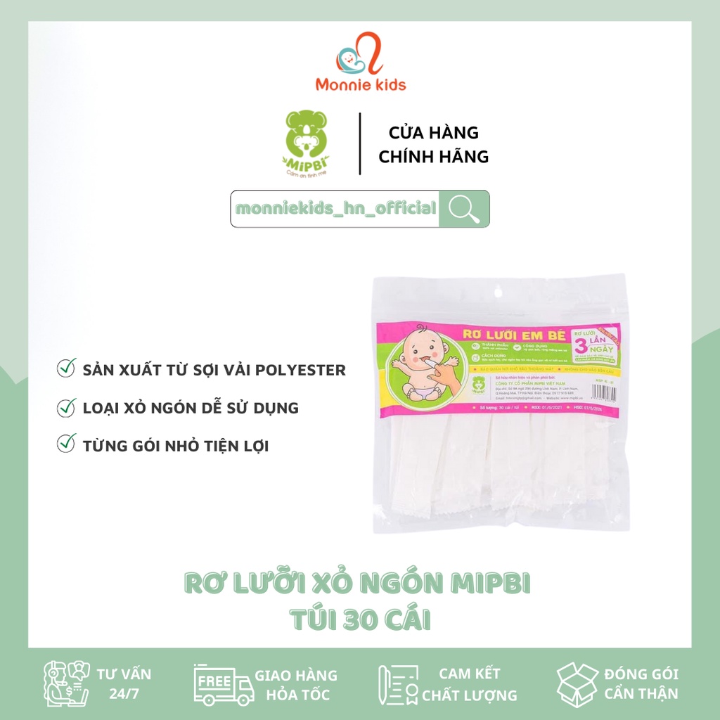 GẠC RƠ LƯỠI MIPBI XỎ NGÓN TAY TÚI 30 CÁI