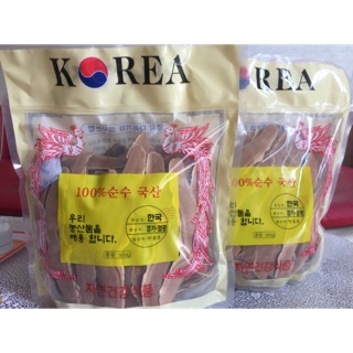 Nấm linh chi cắt lát Hàn Quốc bịch 500g