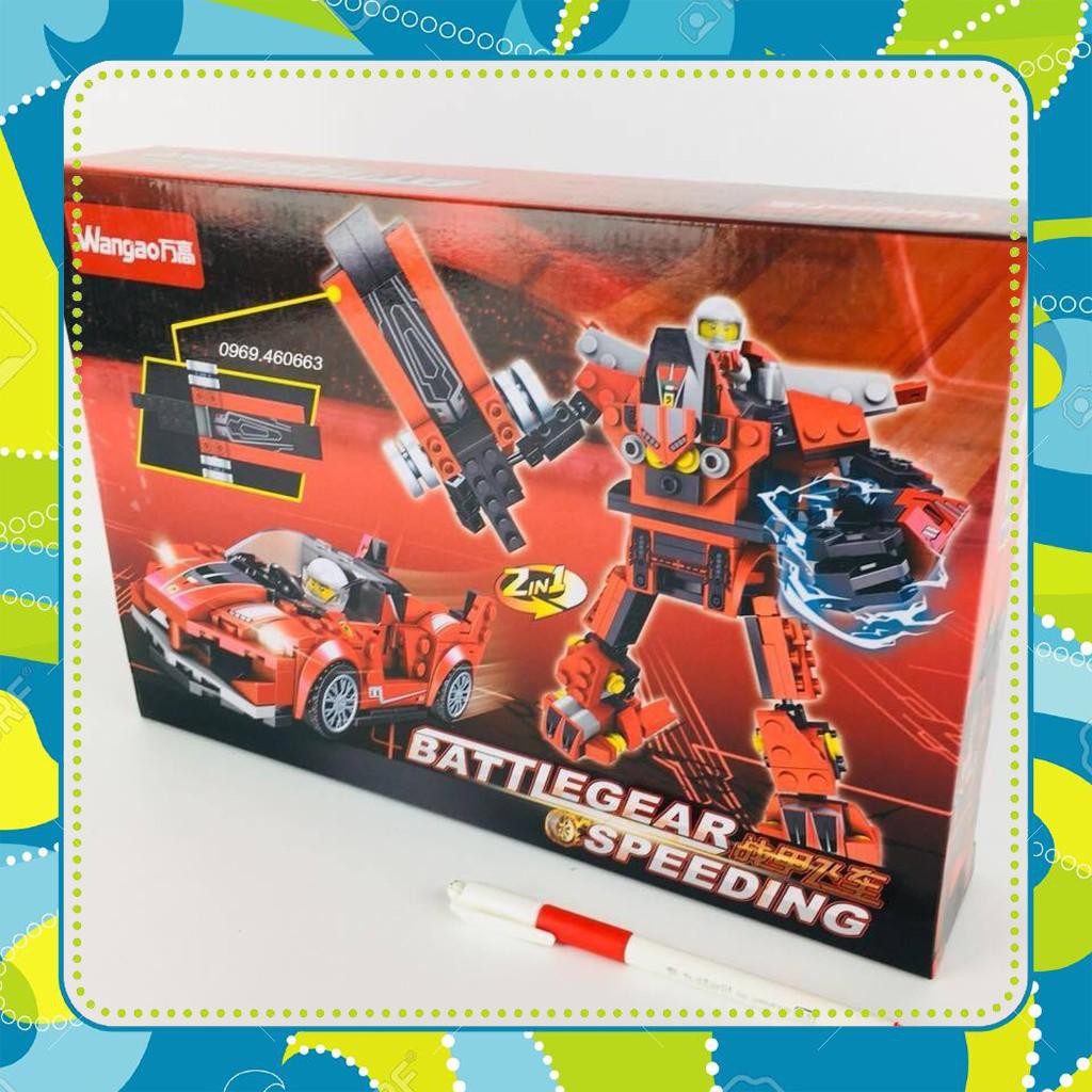 [Đồ Chơi Giá Rẻ] LeGo Xếp Hình Ninjago 2 in 1 Siêu Xe + RoBot Cho bé Trai. Lego đồ chơi lắp ráp cho bé ( Hình Thật 100%)