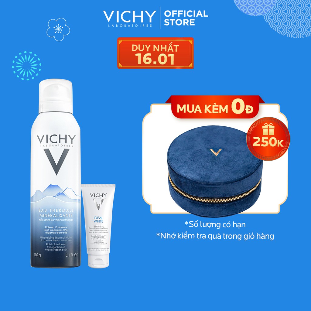 Bộ sản phẩm nuước xịt khoáng cấp ẩm và bảo vệ da Vichy Mineralizing Thermal Water | BigBuy360 - bigbuy360.vn