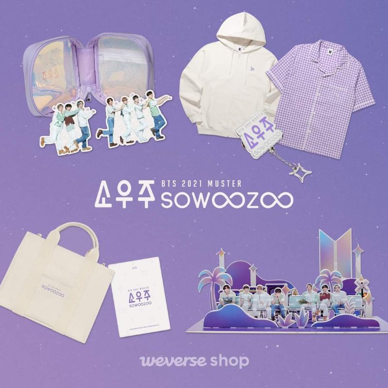 BTS 2021 MUSTER SOZOOWOO OFFICIAL MERCH | BỘ SƯU TẬP CÁC SẢN PHẨM BTS SOZOOWOO (HÀNG OFF, CÓ SẴN)