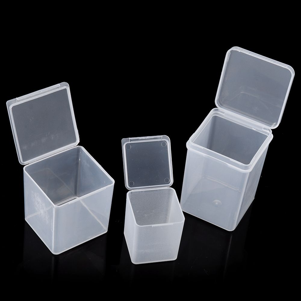 Hộp Nhựa Cứng Trong Suốt Đựng Hạt Ốc Vít / Trang Sức / Trang Trí Móng Tay Ốp