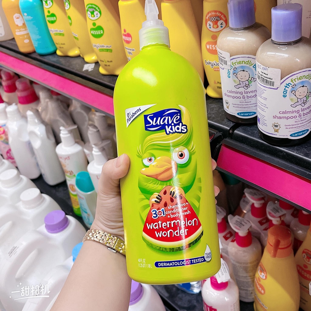 Sữa Tắm Gội Cho Bé Suave Kids Hương Trái Cây