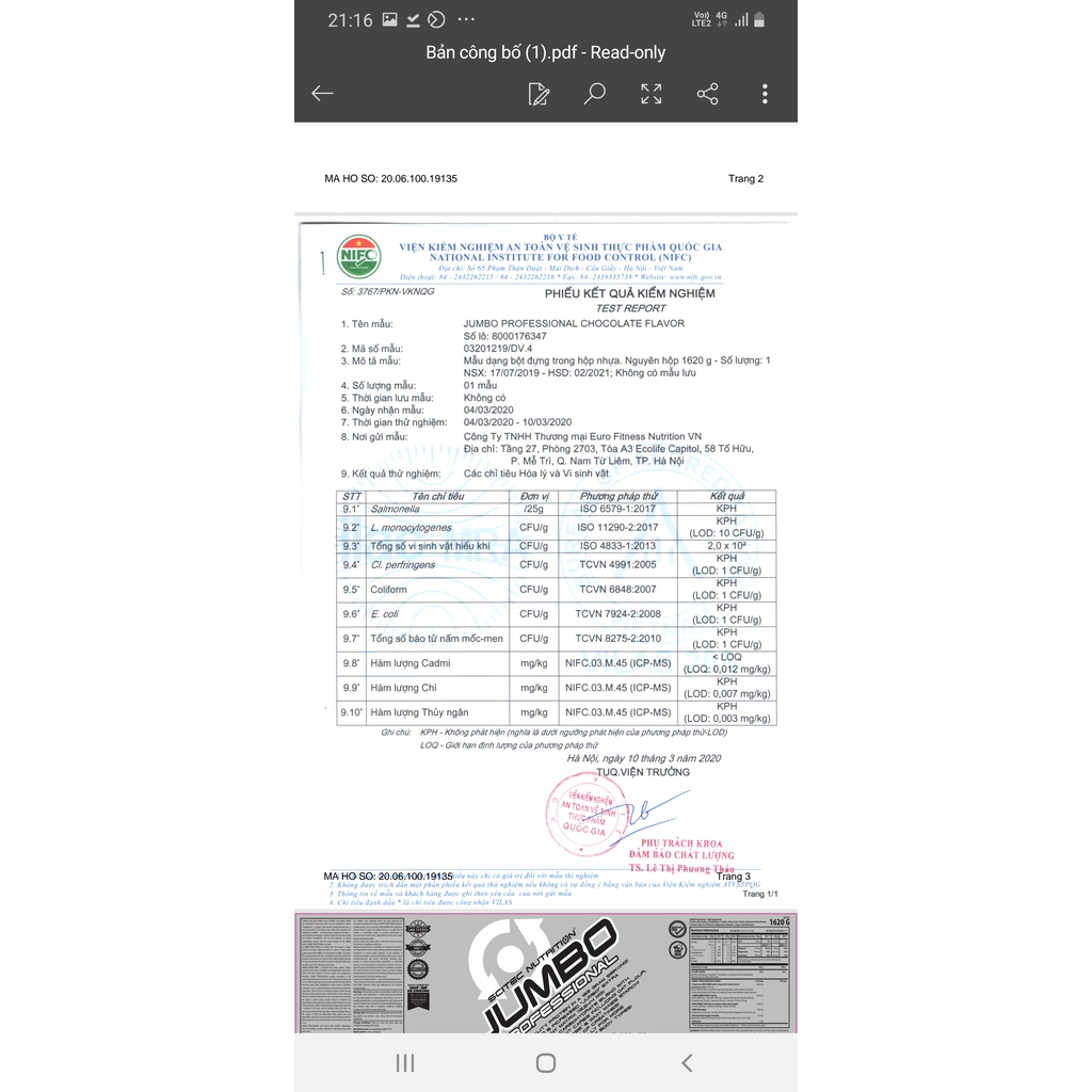 Sữa Tăng Cân, Tăng Cơ Nạc, Hỗ Trợ Tập Luyện | JUMBO HARDCORE 5355G | Mass Dành Cho Người Khó Hấp Thụ | SCITEC NUTRITION