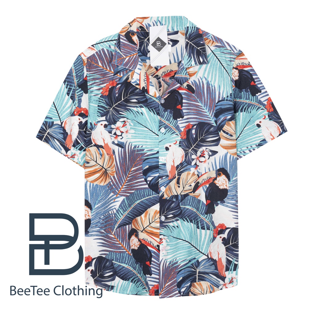 Áo Sơ Mi Hawaii Họa Tiết Nỗi Bật Chất Đũi Mềm Mặc Siêu Mát | BigBuy360 - bigbuy360.vn