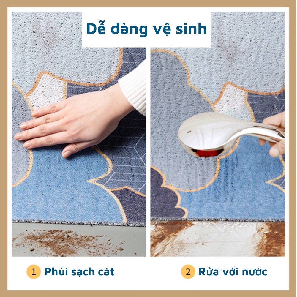 Thảm lau chân 3D Lucky-cat chống trơn trượt cao cấp hoạ tiết dễ thương