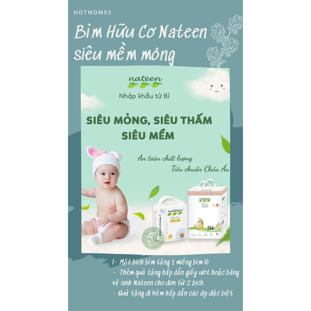 (QUÀ TẶNG HẤP DẪN) BỈM DÁN/ QUẦN NATEEN NỘI ĐỊA BỈ SIÊU MỀM MỎNG SIZE S56/M48/L44/L54/XL48/XXL42