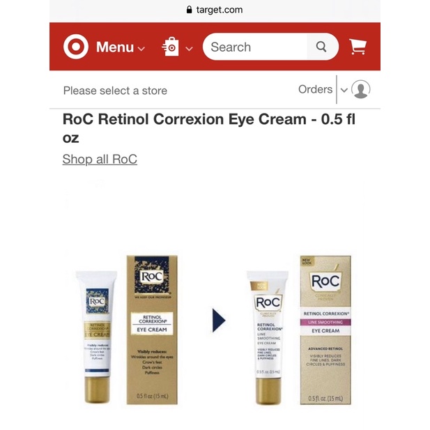 Kem dưỡng da vùng mắt RoC Retinol Correxion Eye Cream 15ml